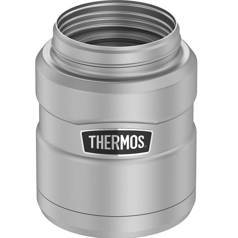 Thermos 16oz Stainless Steel Food Jar w-Folding Spoon - 9 Hours Hot-14 Hours Cold