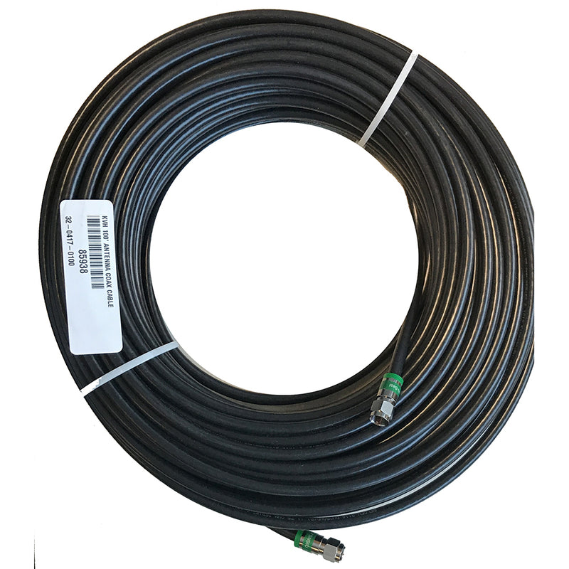 KVH 50' RG-6 Coax Cable TV1, TV3, TV5, TV6 & UHD7 f-Connector Ends