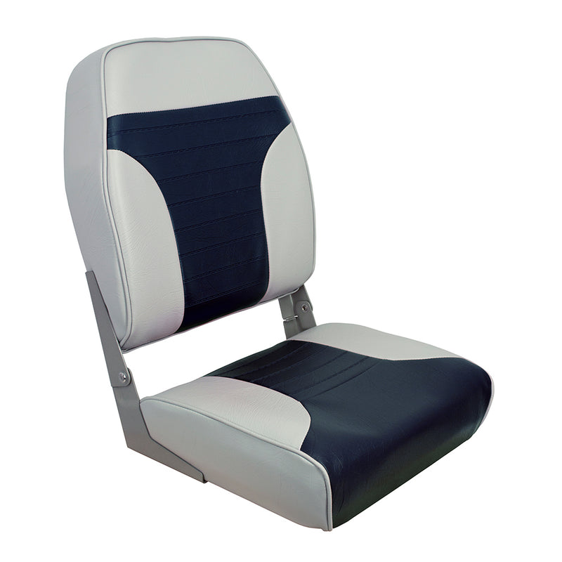 Springfield High Back Multi-Color Folding Seat - Blue-Grey