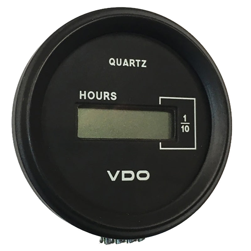 VDO Cockpit Marine 52mm (2-1-16") LCD Hourmeter - Black Dial-Chrome Bezel