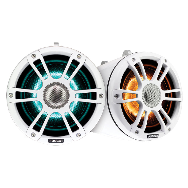 FUSION SG-FLT652SPW 6.5" Wake Tower Speakers w-CRGBW LED Lighting - White