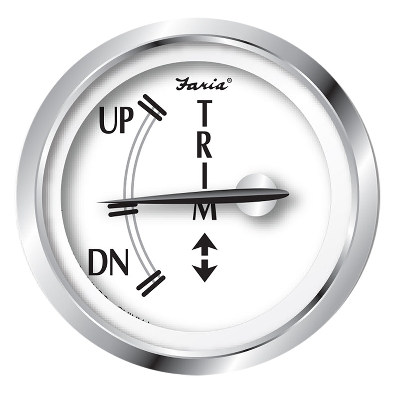 Faria Newport SS 2" Trim Gauge f-J-E-Suzuki Outboards