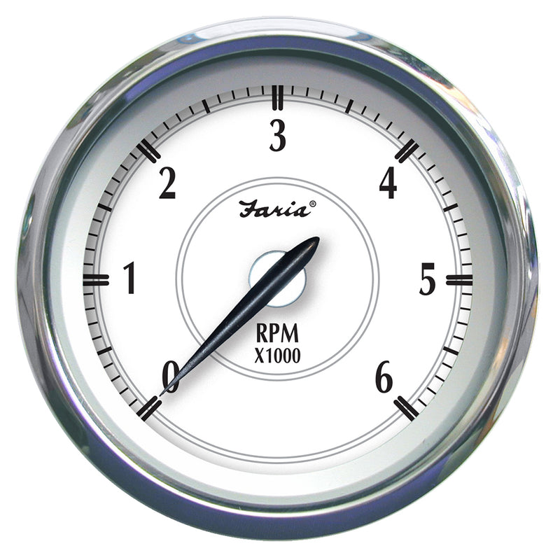 Faria Newport SS 4" Tachometer f-Gas Inboard-Outboard - 0 to 6000 RPM