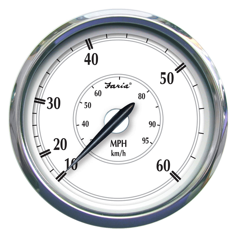 Faria Newport SS 5" Speedometer - 0 to 60 MPH