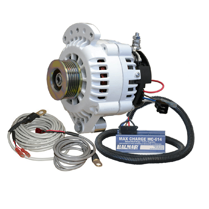 Balmar 621 Series 120A Kit w-MC-614 Regulator, T-Sensor, K6 Pulley, Single Foot & Mounting Hardware