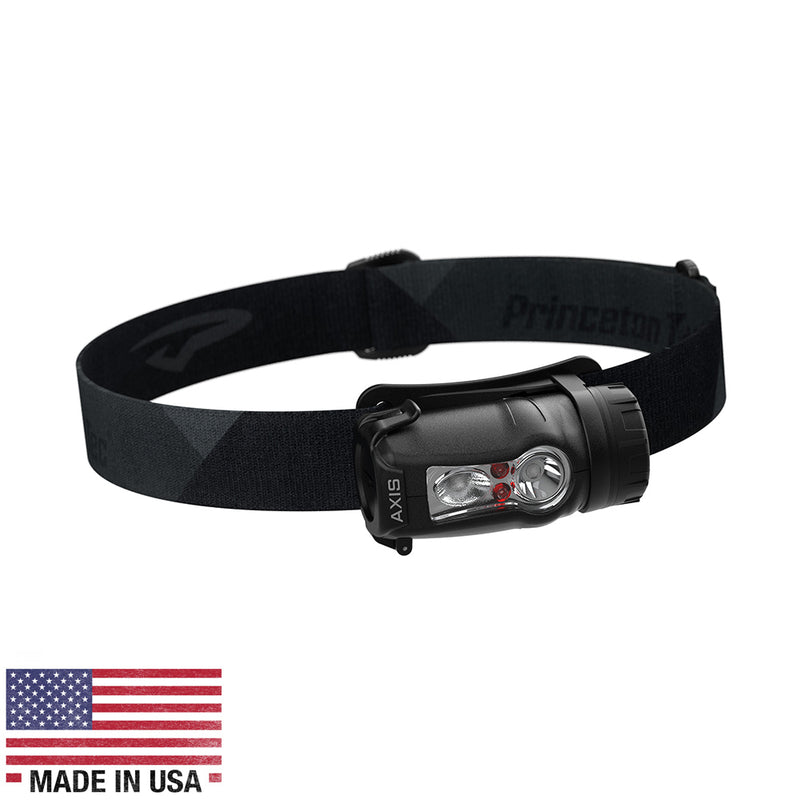 Princeton Tec Axis Rechargeable LED HeadLamp - Black-Grey