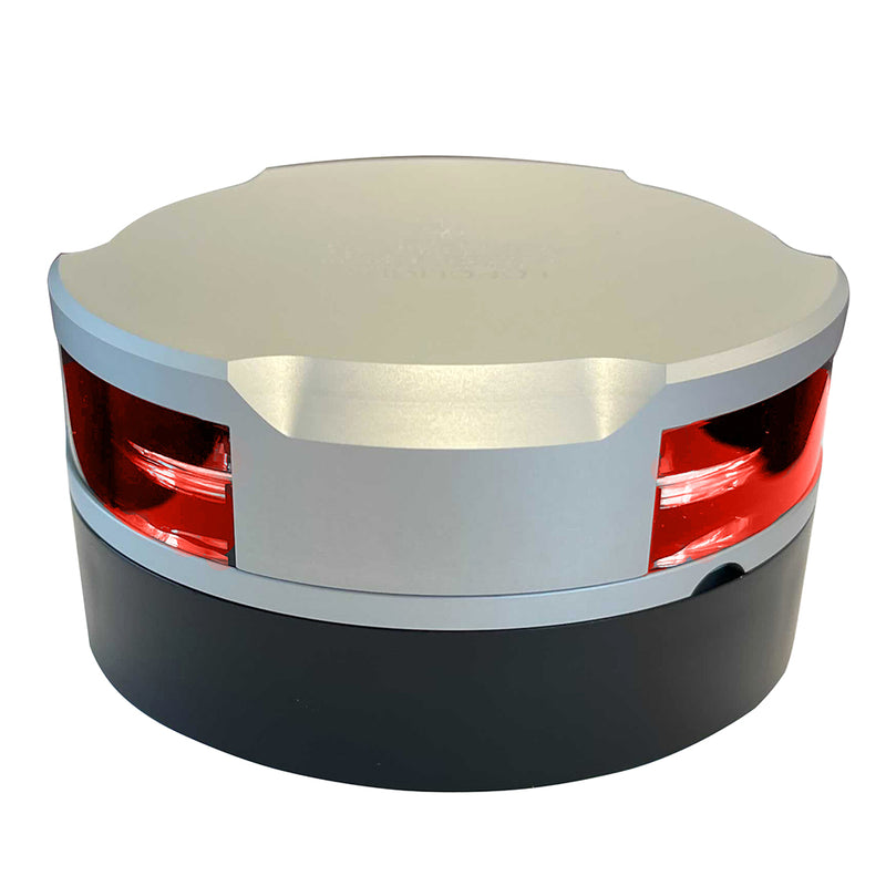 Lopolight Series 200-014 - Navigation Light - 2NM - Horizontal Mount - Red - Silver Housing