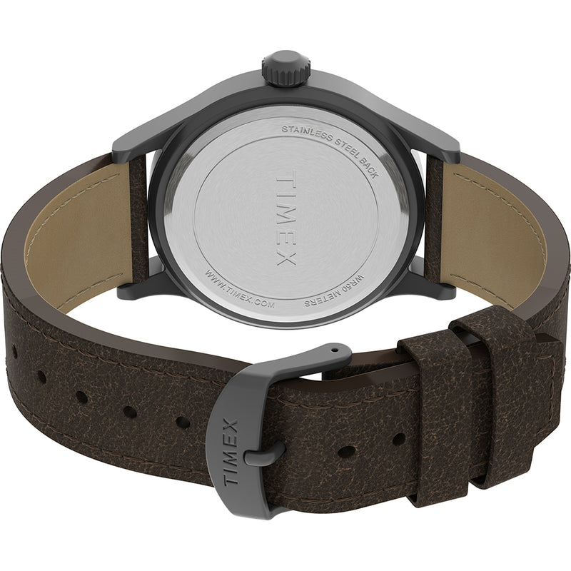 Timex Expedition® Scout™ - Khaki Dial - Brown Leather Strap