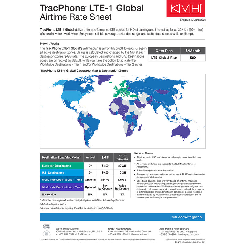 KVH TracPhone® LTE-1 Global