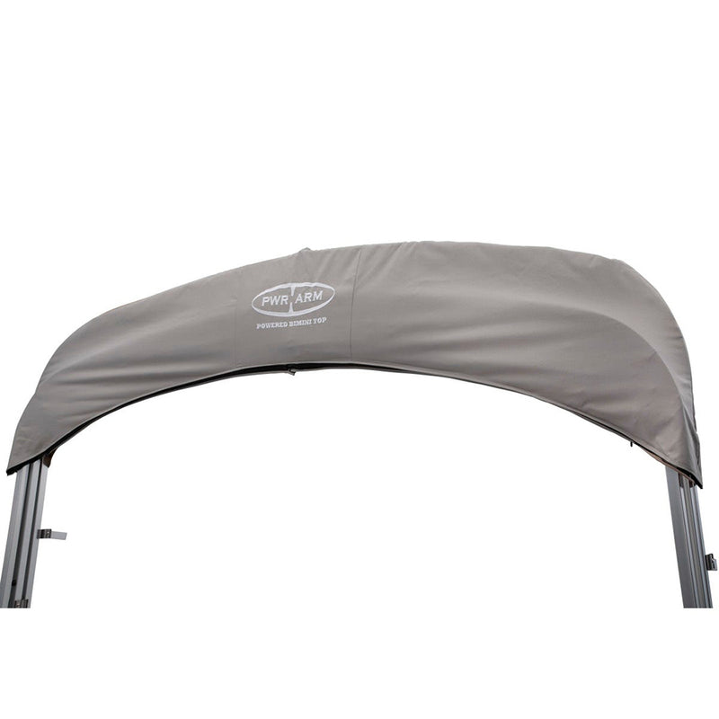 SureShade Power Bimini - Clear Anodized Frame - Grey Fabric