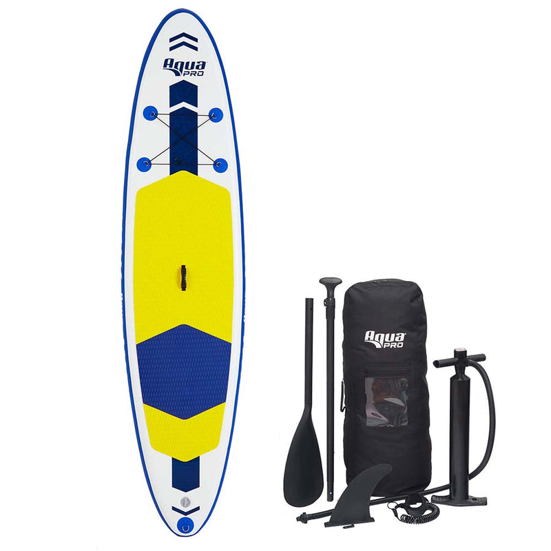 Aqua Leisure 10.6' Inflatable Stand-Up Paddleboard Drop Stitch w-Oversized Backpack f-Board & Accessories