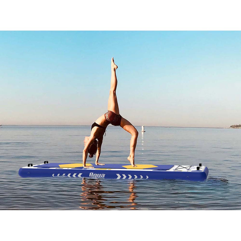 Aqua Leisure 8' x 3' Inflatable Marine Deck-Yoga Mat