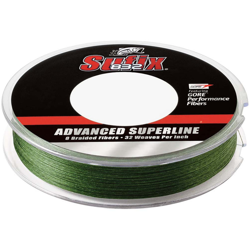 Sufix 832® Advanced Superline® Braid - 10lb - Low-Vis Green - 300 yds