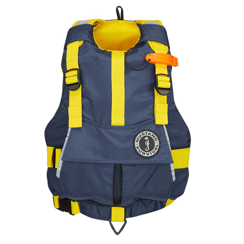 Mustang Youth Bobby Foam Vest - Yellow-Navy