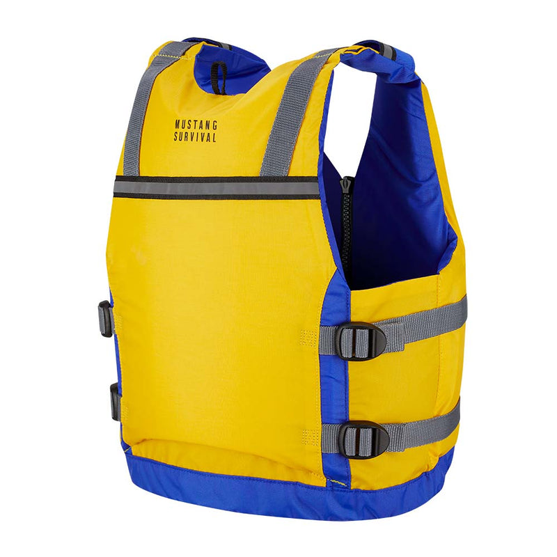 Mustang Youth Reflex Foam Vest - Yellow-Royal Blue