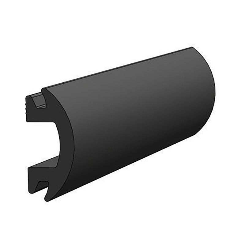 TACO 70' Flexible Black Rub Rail Insert 1-3-16" x 1-2"