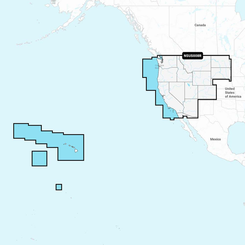 Garmin Navionics+™ NSUS008R U.S. West