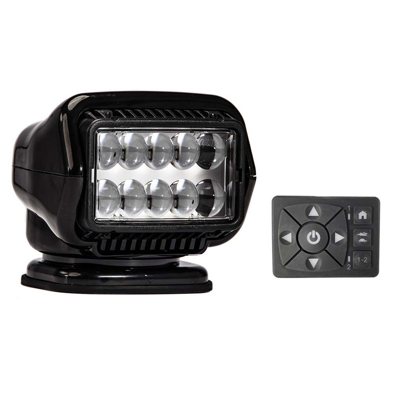 Golight Stryker ST Series Permanent Mount Black 12V LED w-Hard Wired Dash Mount Remote