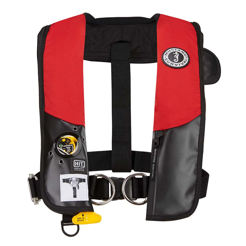 Mustang HIT Hydrostatic Inflatable PFD w-Harness - Red-Black