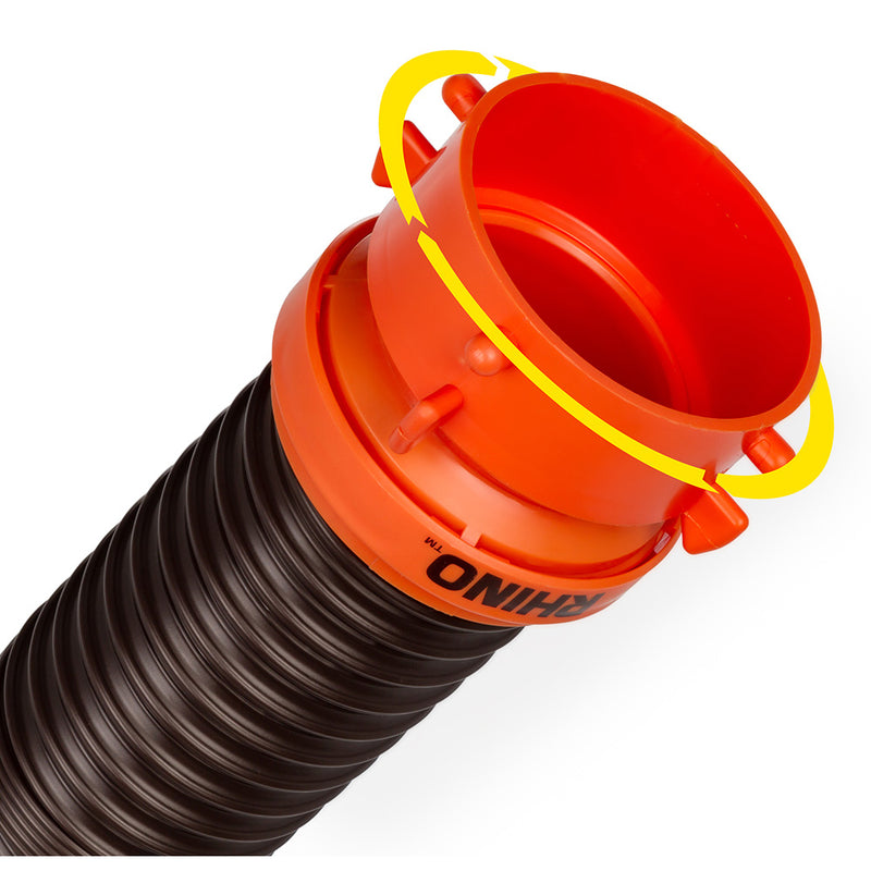 Camco RhinoFLEX 10' Sewer Hose Extension w-Swivel Bayonet & Lug