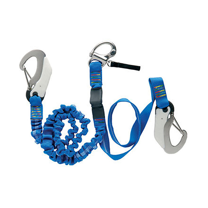 Wichard Double Releasable Elastic Tether Fixed Line w-3 Hooks