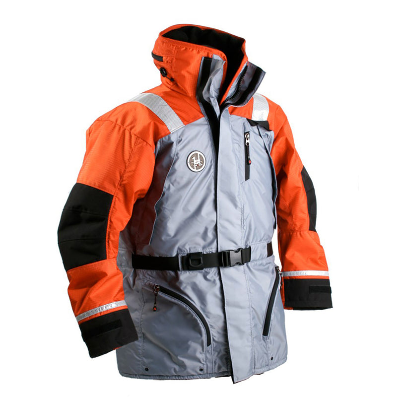 First Watch AC-1100 Flotation Coat - Orange-Black - Large