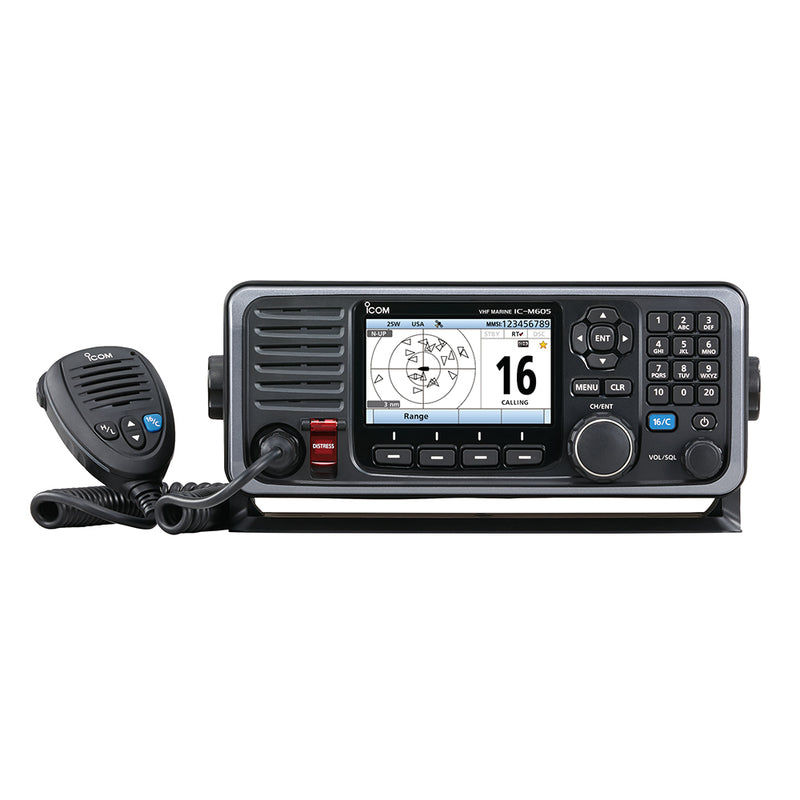 Icom M605 Fixed Mount 25W VHF w-Color Display