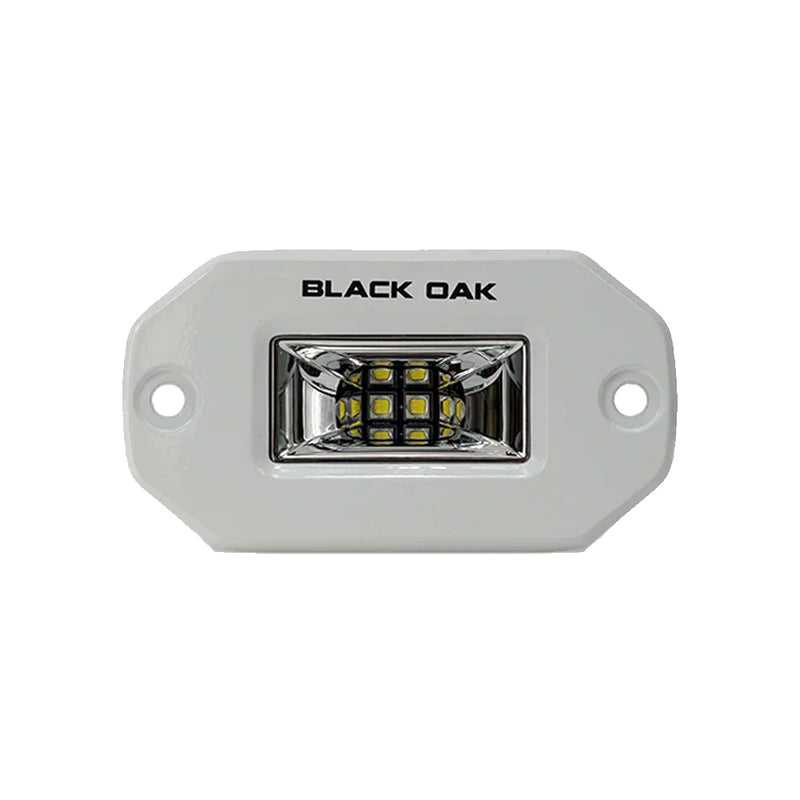 lack Oak Pro Series 2" Flush Mounted Scene Light - White