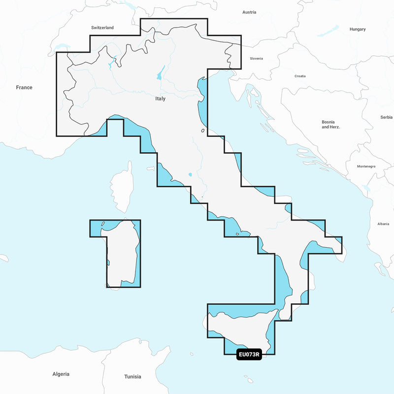 Garmin Navionics+ NSEU073R - Italy Lakes & Rivers - Marine Chart