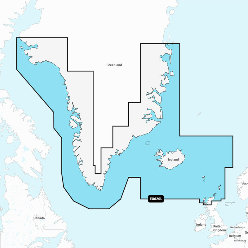 Garmin Navionics+ NSEU602L - Greenland & Iceland - Marine Chart